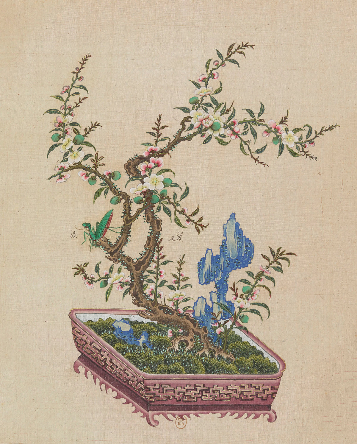 Anonim - Flowers, birds and insects Pl.34 (18th century)
