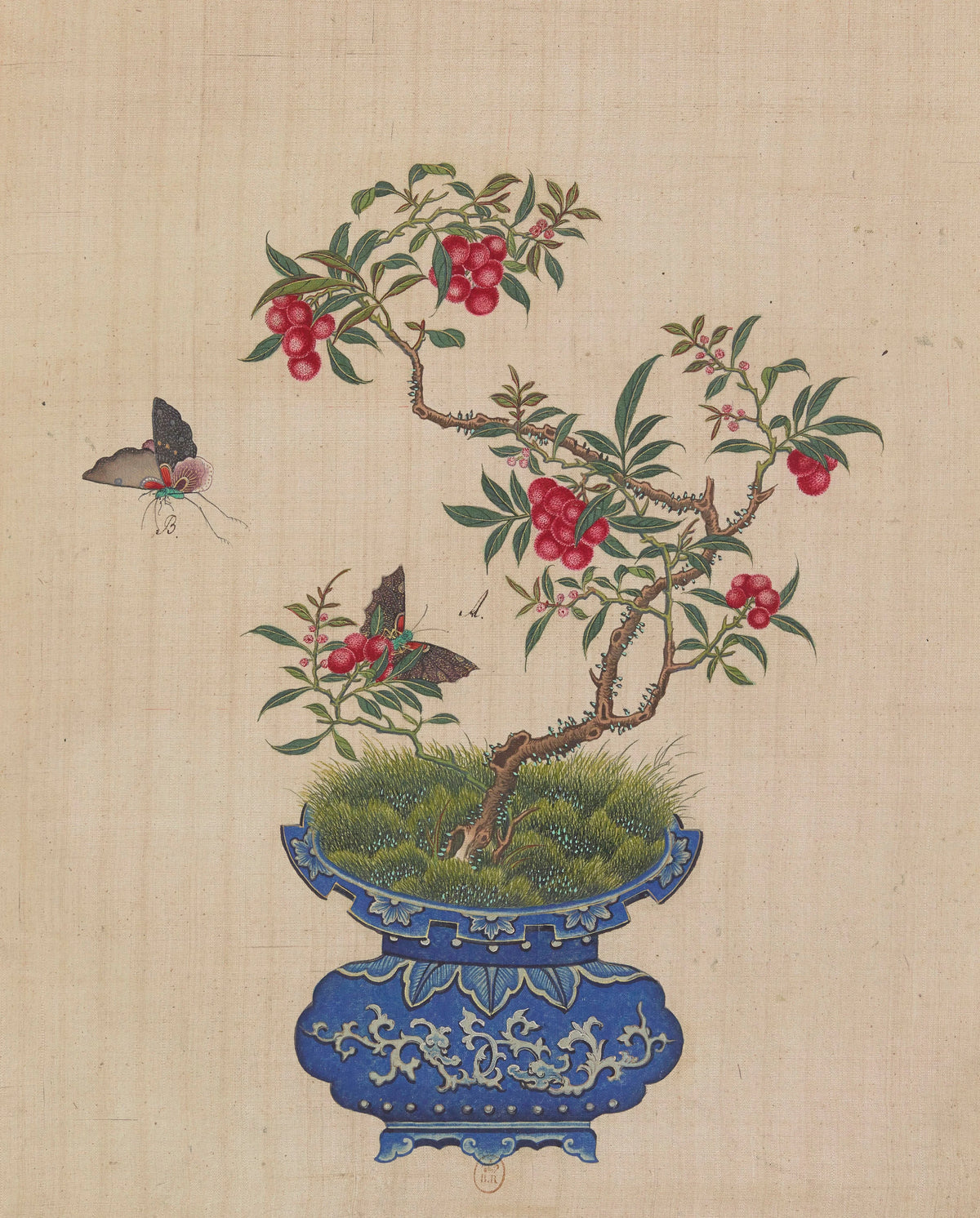 Anonim - Flowers, birds and insects Pl.39 (18th century)