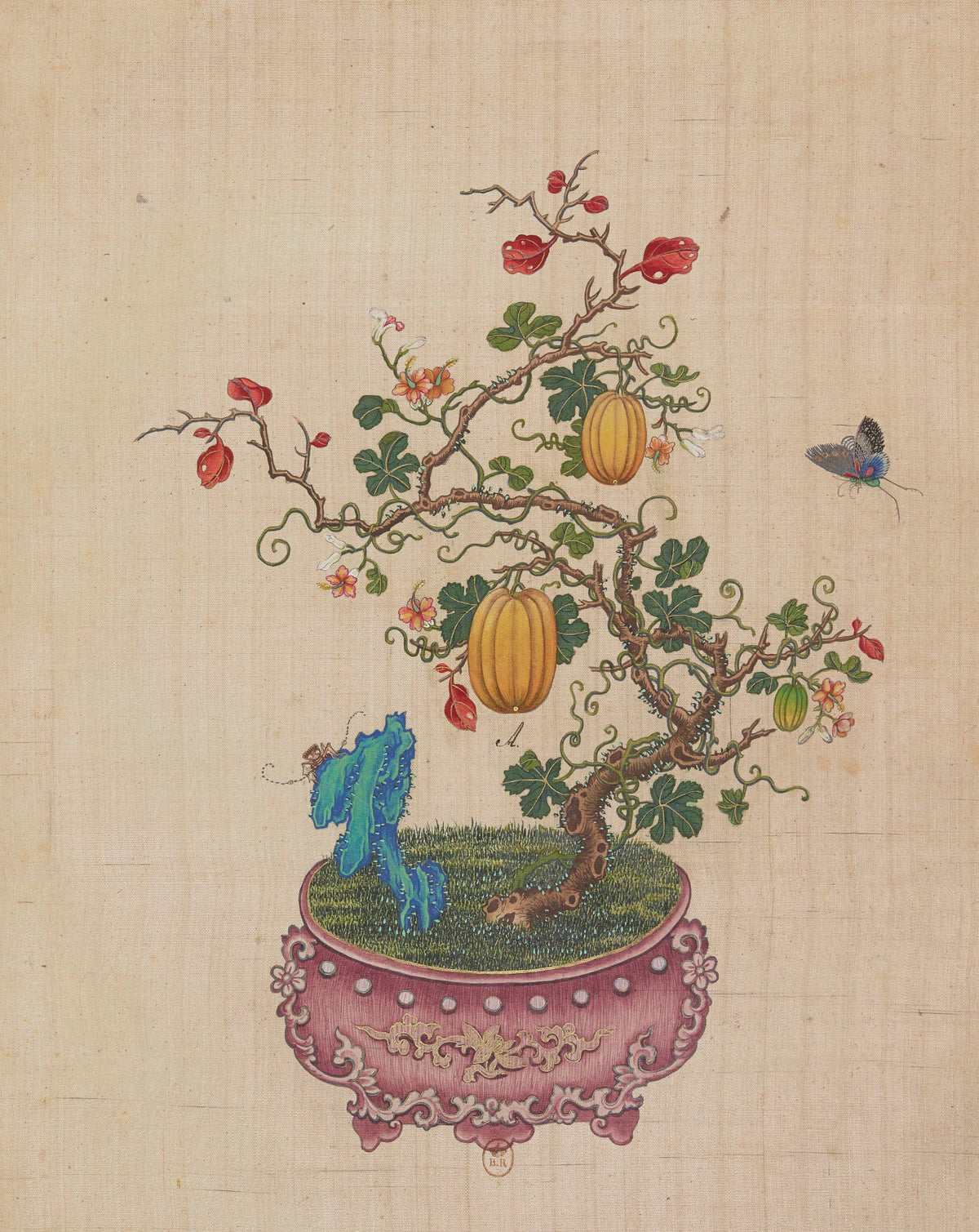 Anonim - Flowers, birds and insects Pl.49 (18th century)