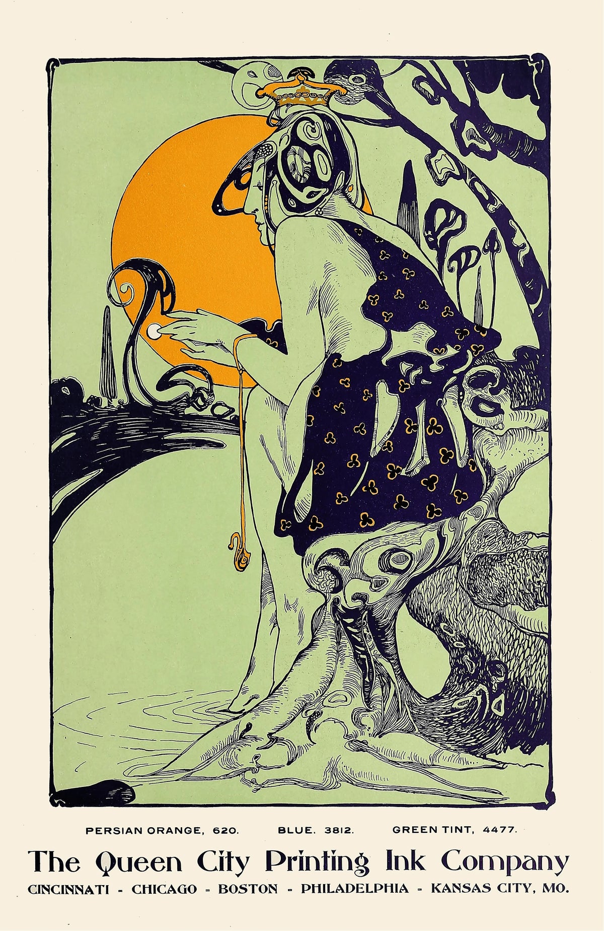 Anonim - Persian Orange,Blue,Green Tint (1891)