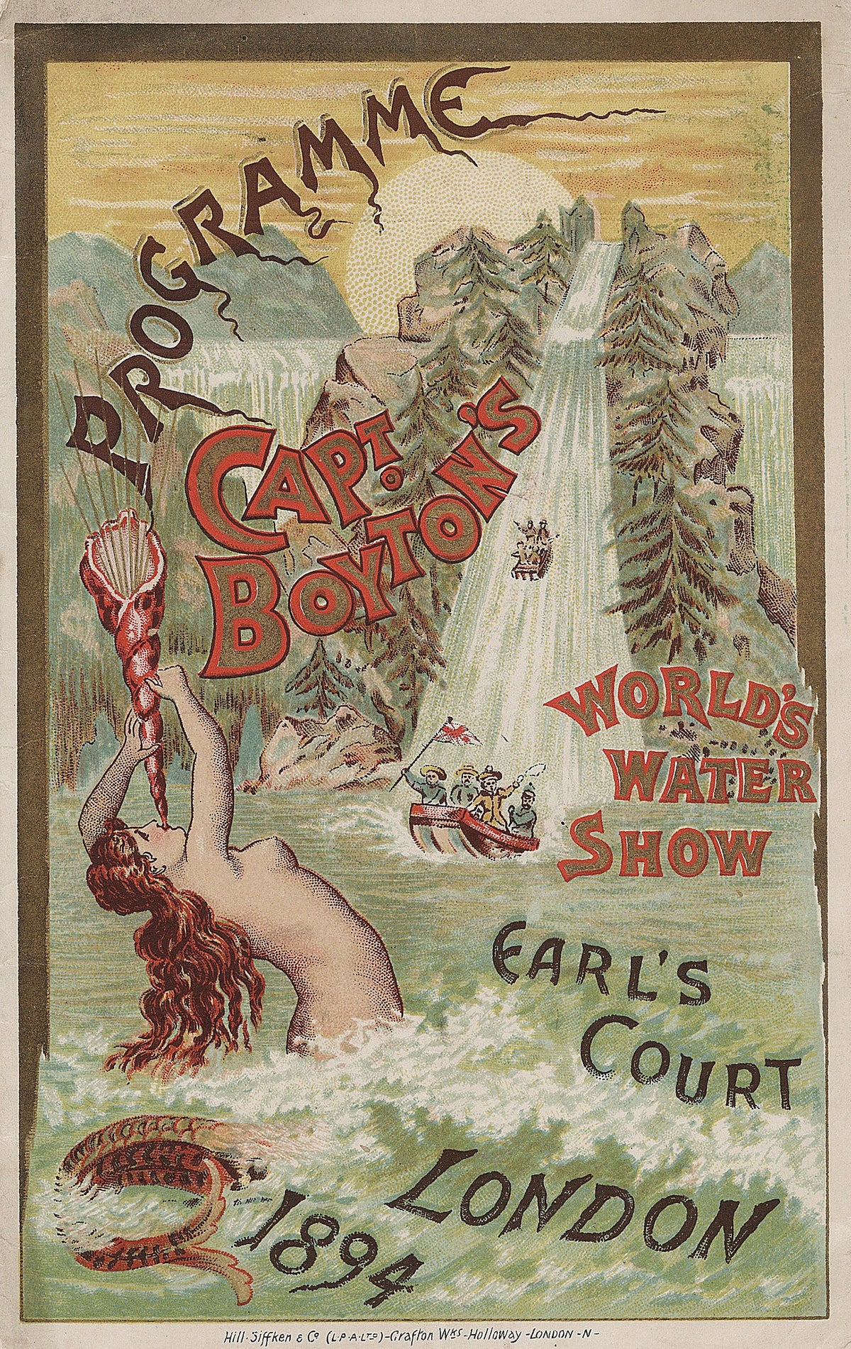 Anonim - Programme; Capt. Boytons worlds water show, Earls Court, London, 1894 (1894)