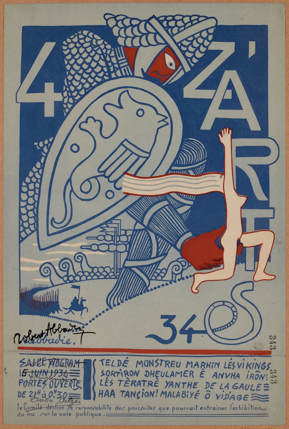 Anonim - Quat'Z'Arts, 15 Juin 1934 à la salle Wagram. Thème Les Vikings (1934)