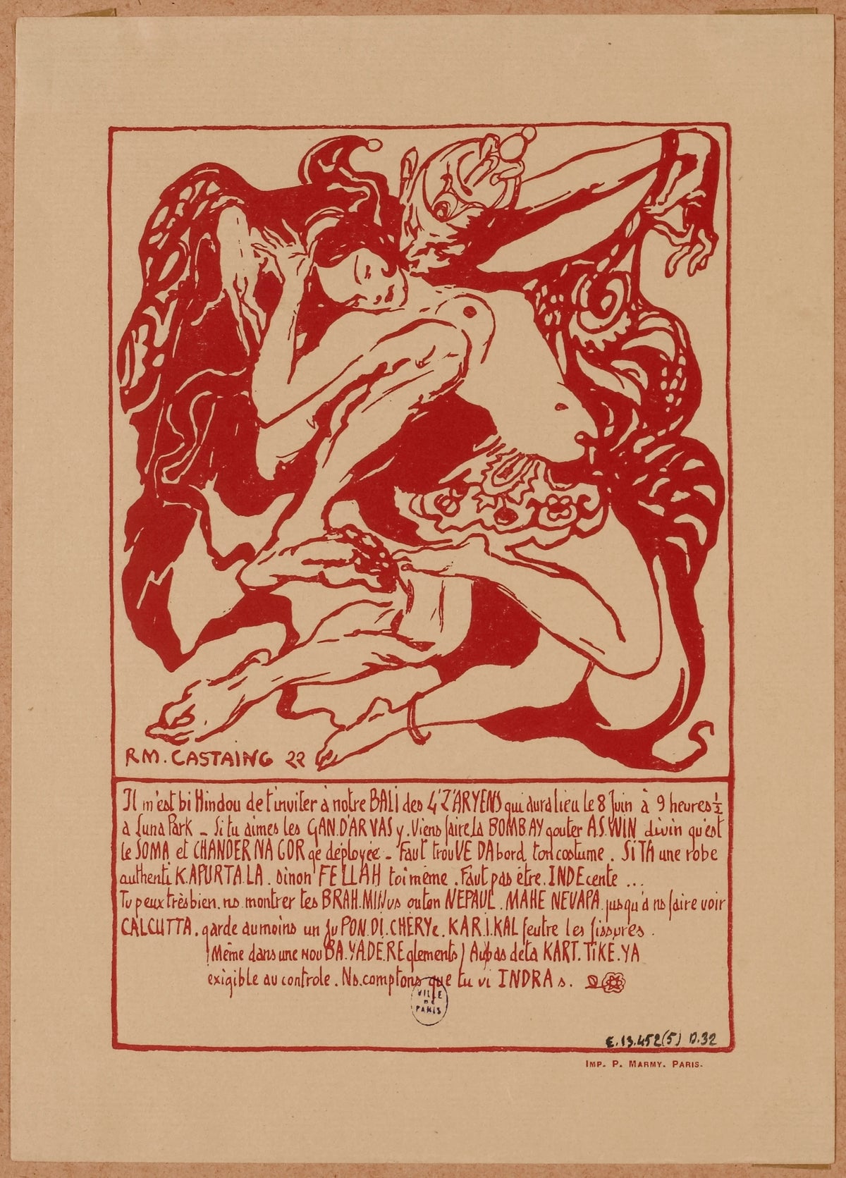 Anonim - Quat'Z'Arts, 8 Juin 1922 à Luna Park. Thème de L'Inde Antique (1922)