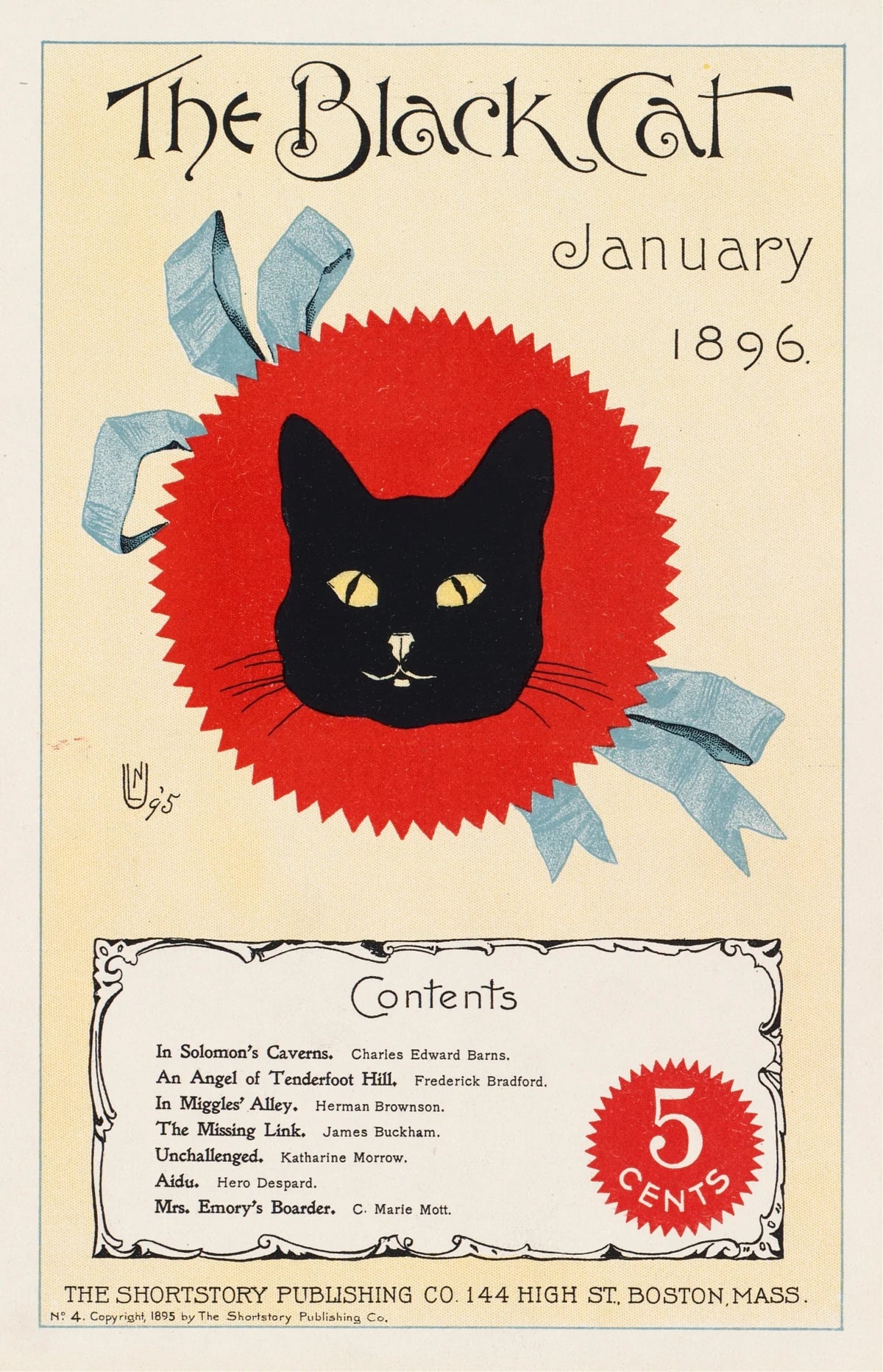 Anonim - The black cat, January 1896 (1896)