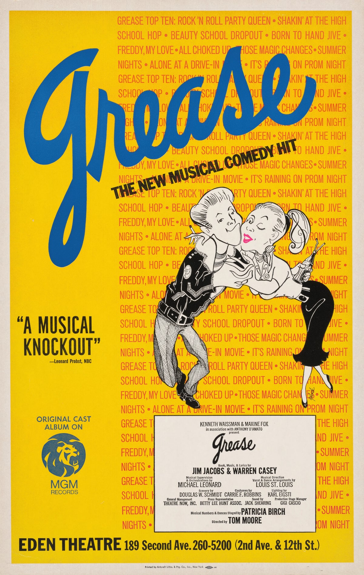 Artcraft Lithograph - Grease (1972)