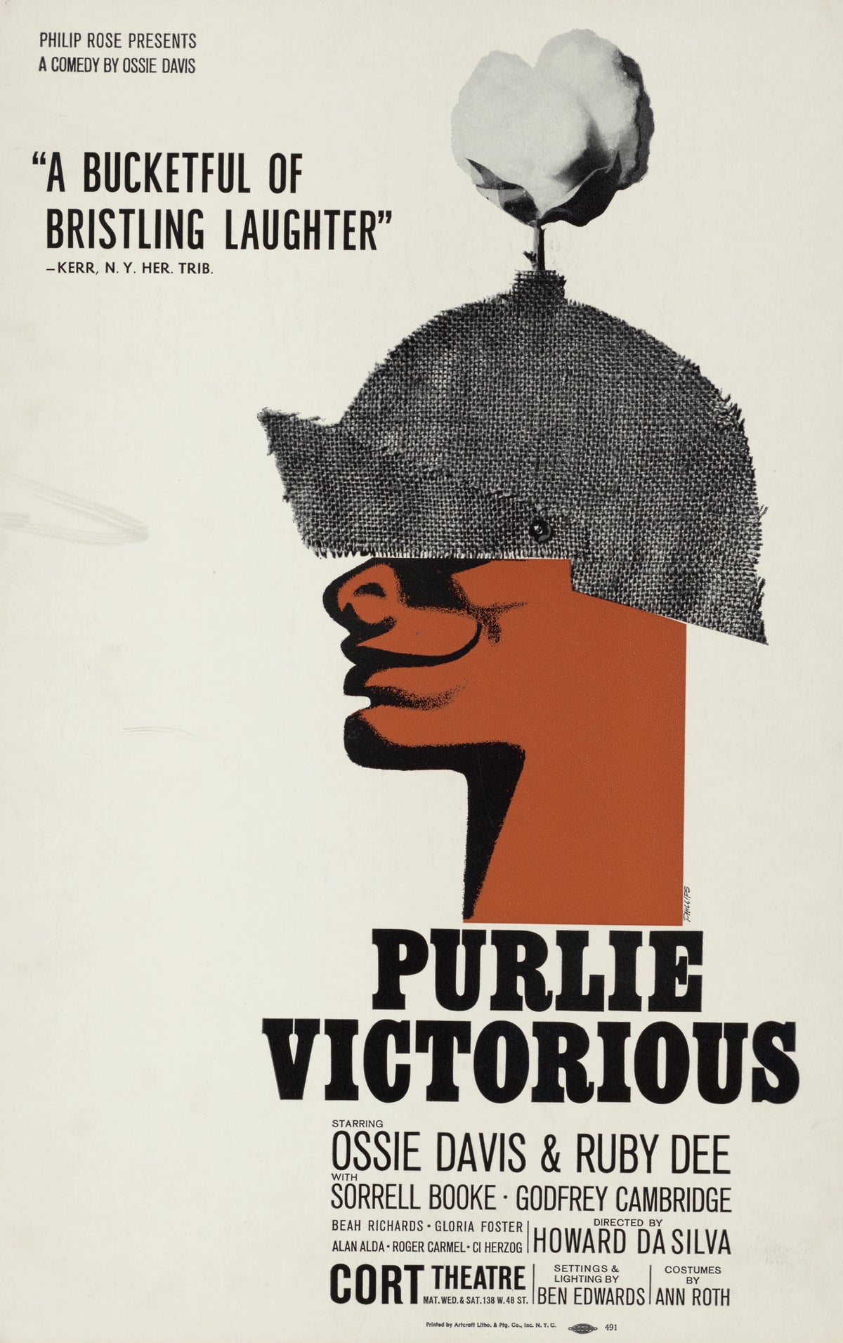 Artcraft Lithograph - Purlie victorious (1962)