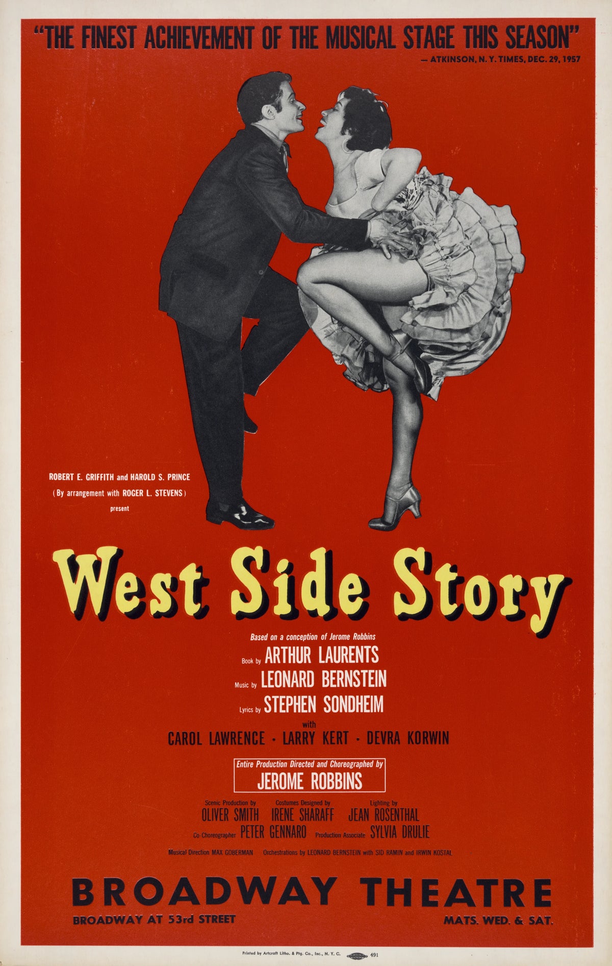 Artcraft Lithograph - West side story (1958)