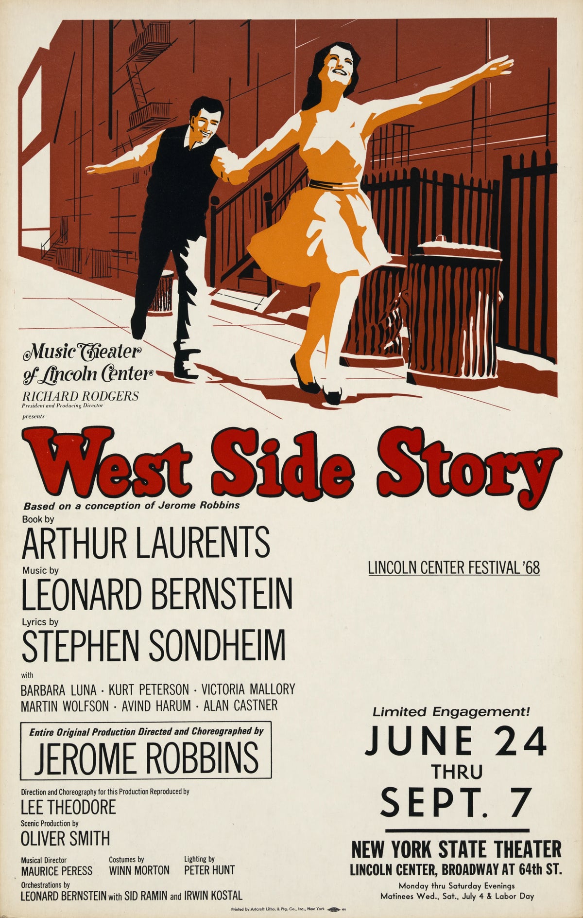 Artcraft Lithograph - West Side Story (1968)