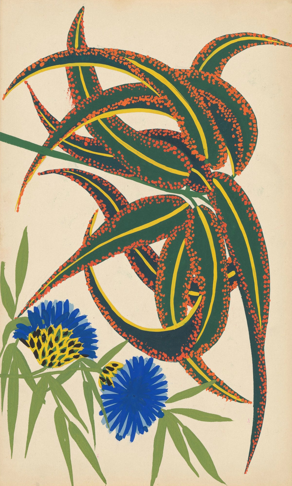 Atelier Martine - Design for embroidery of flowers (circa 1914)