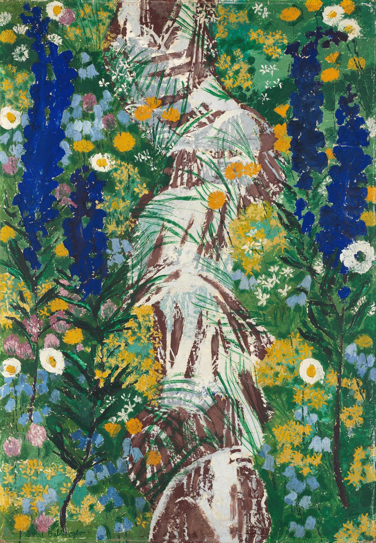 August Babberger - Flowers by the stream (1922)