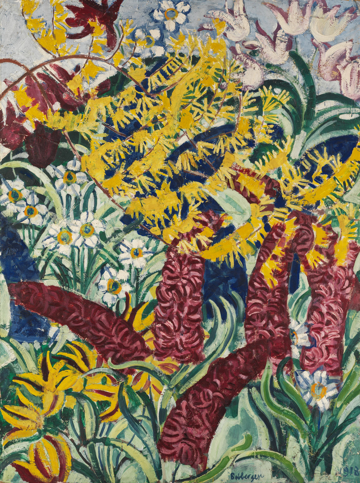 August Babberger - Gartenblumen I (1918)