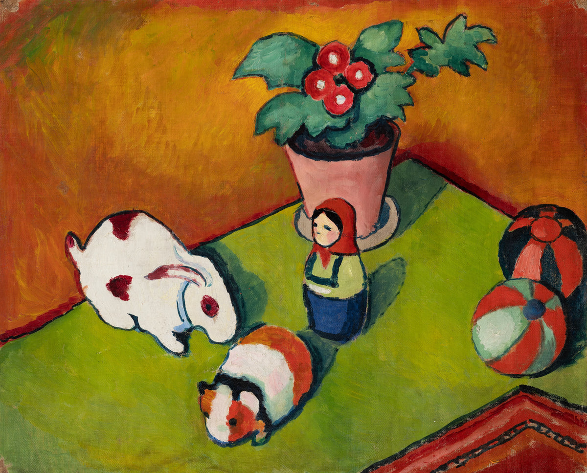 August Macke - Little Walter's Toys (1912)