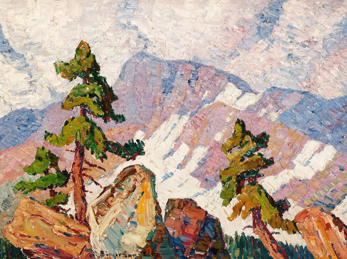 Birger Sandzén - Rocky Mountain Landscape (circa 1920)
