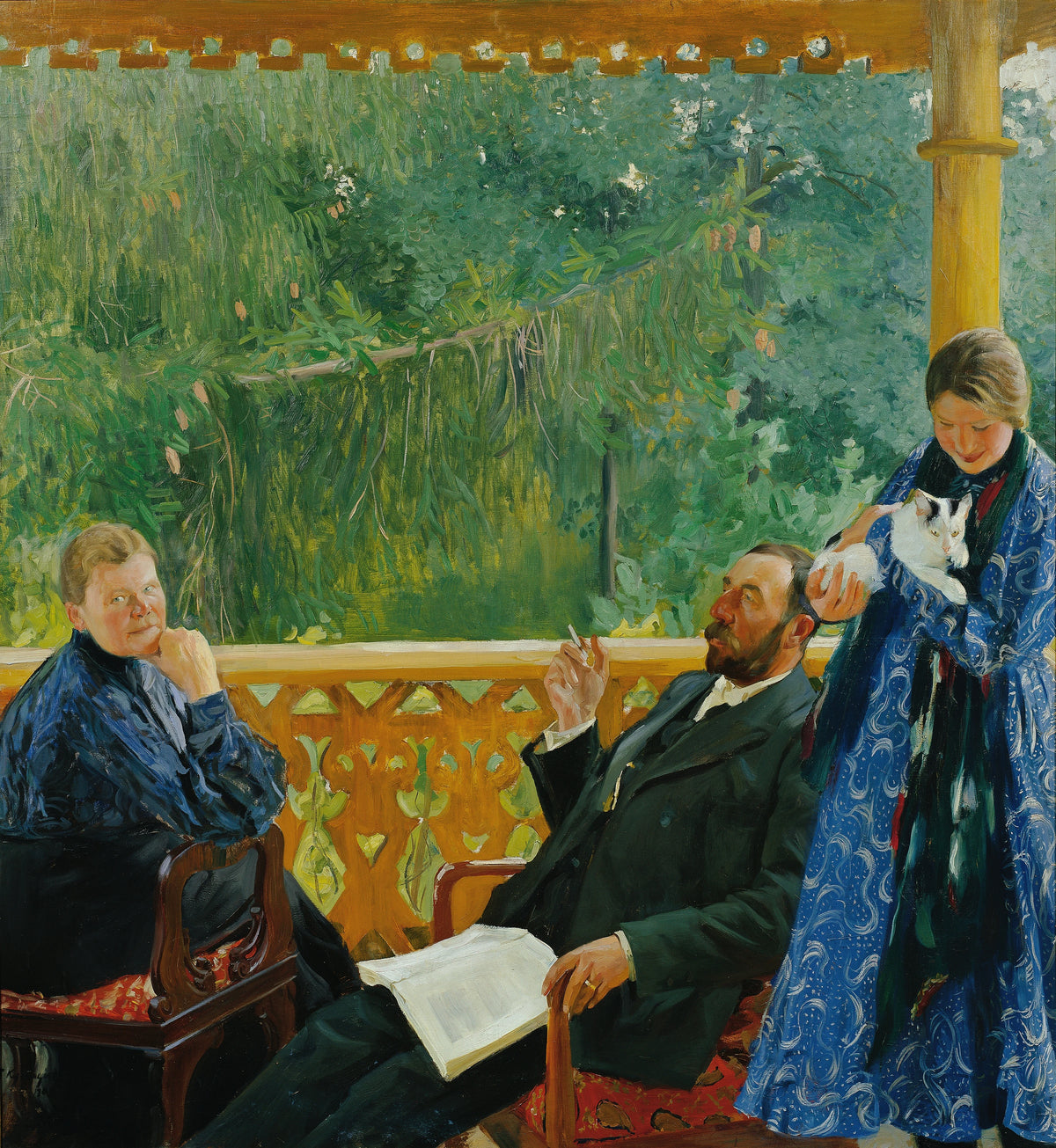 Boris Kustodiev - Familienbild (Porträt der Familie Polenow) (1904-1905)