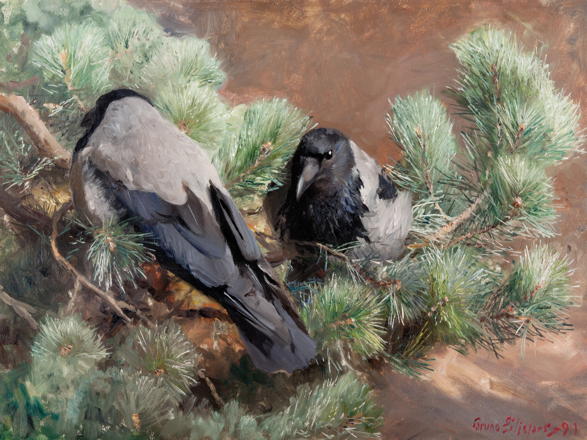 Bruno Liljefors - Crows (1891)