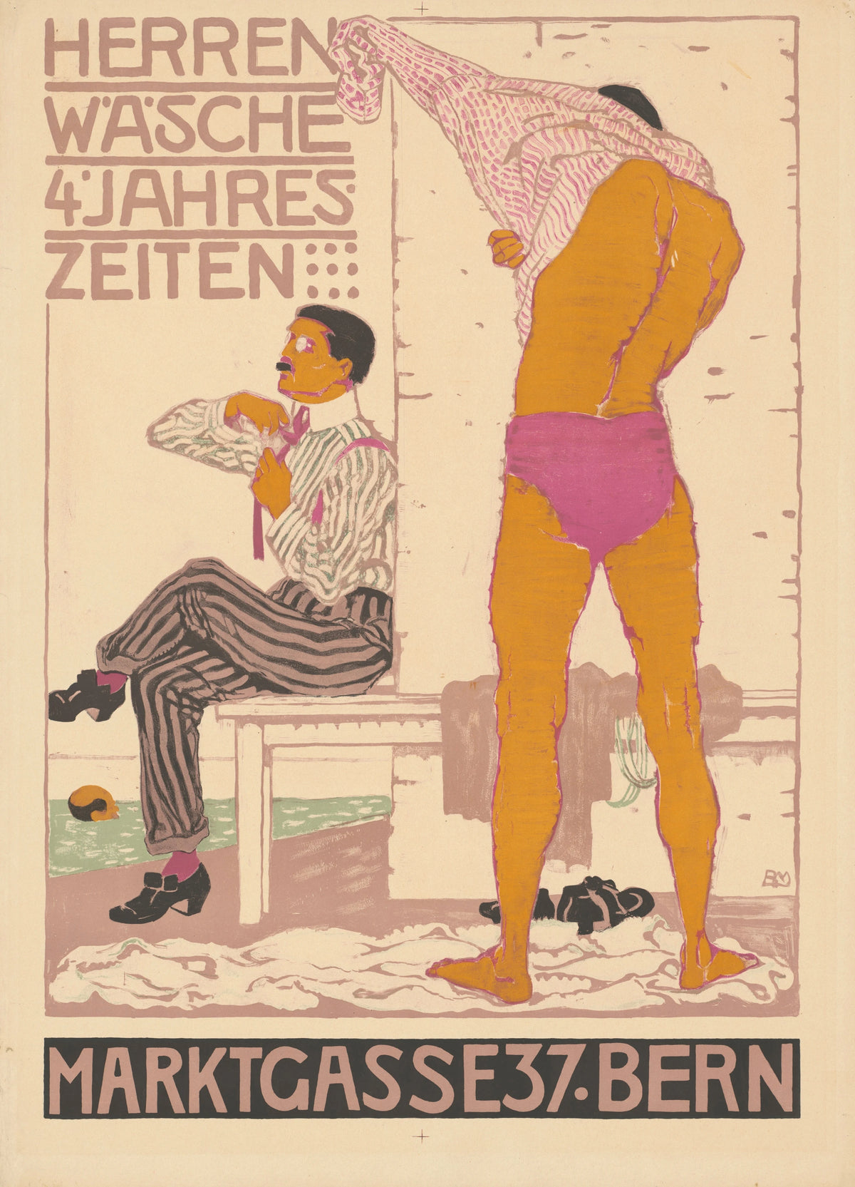 Burkhard Mangold - Vier Jahreszeiten Herrenwäsche (1914)