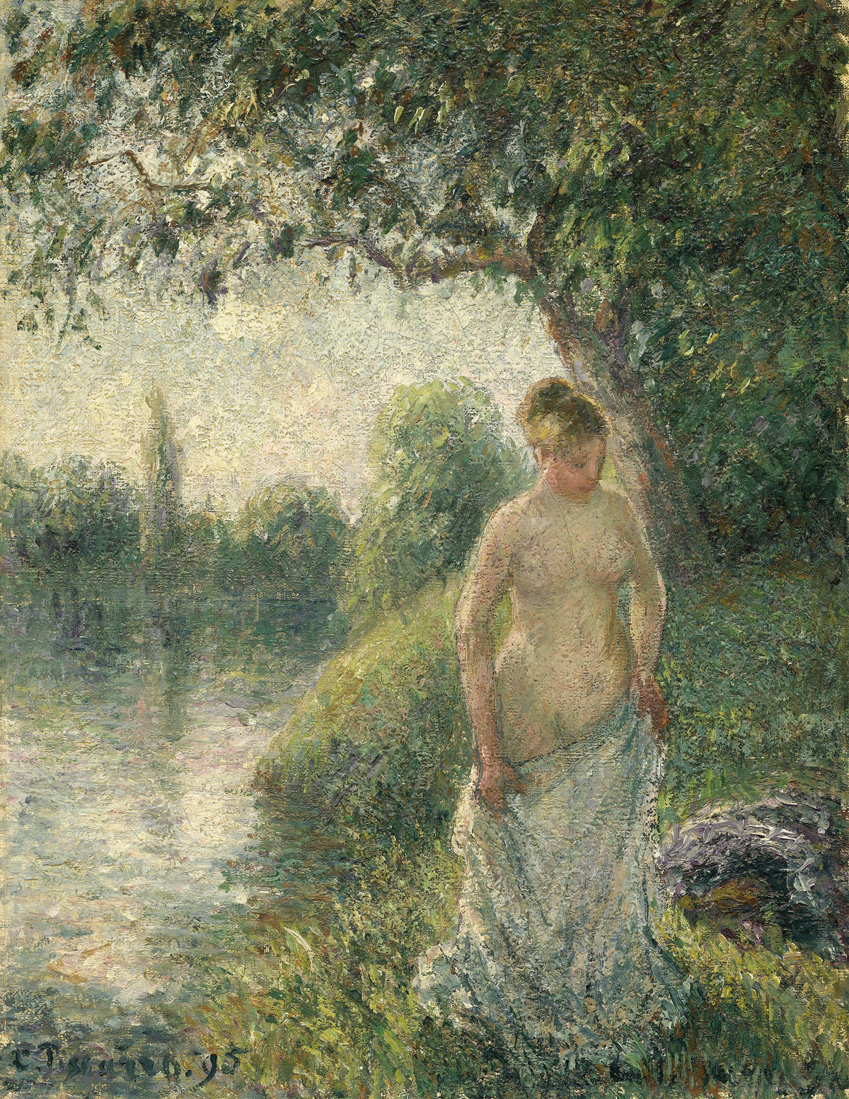 Camille Pissarro - The Bather (1895)