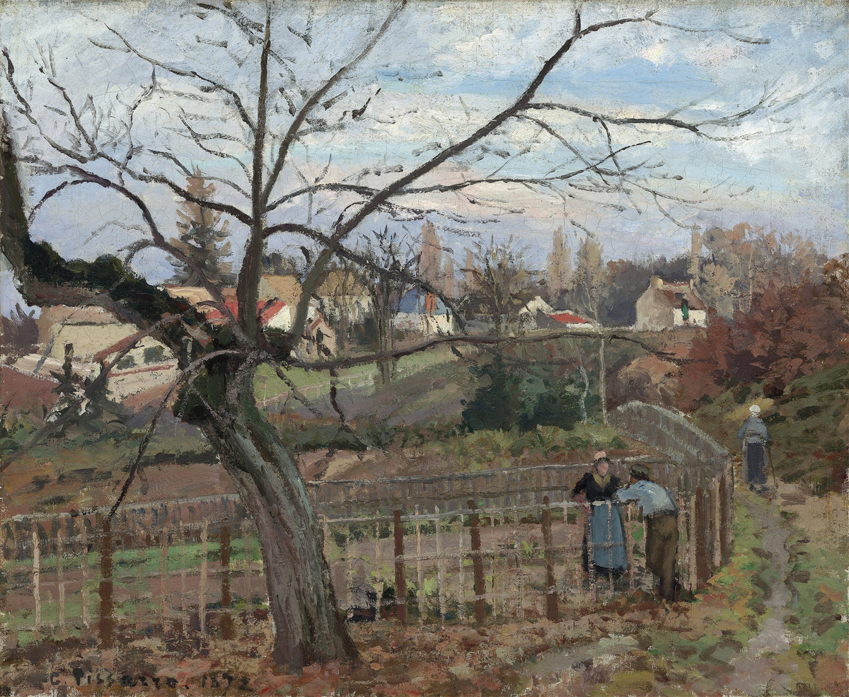Camille Pissarro - The Fence (1872)