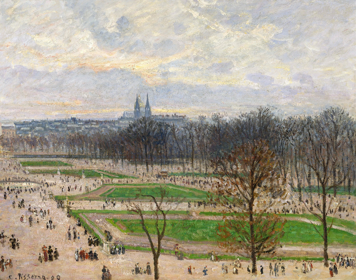 Camille Pissarro - The Garden of the Tuileries on a Winter Afternoon (1899)