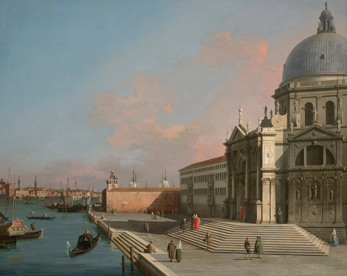 Canaletto - Venice, the Grand Canal looking East with Santa Maria della Salute