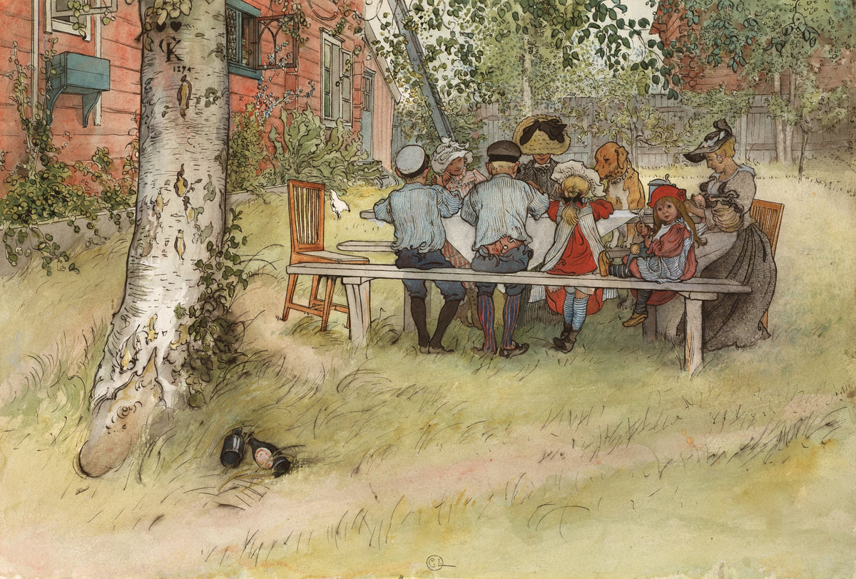 Carl Larsson - Breakfast under the Big Birch