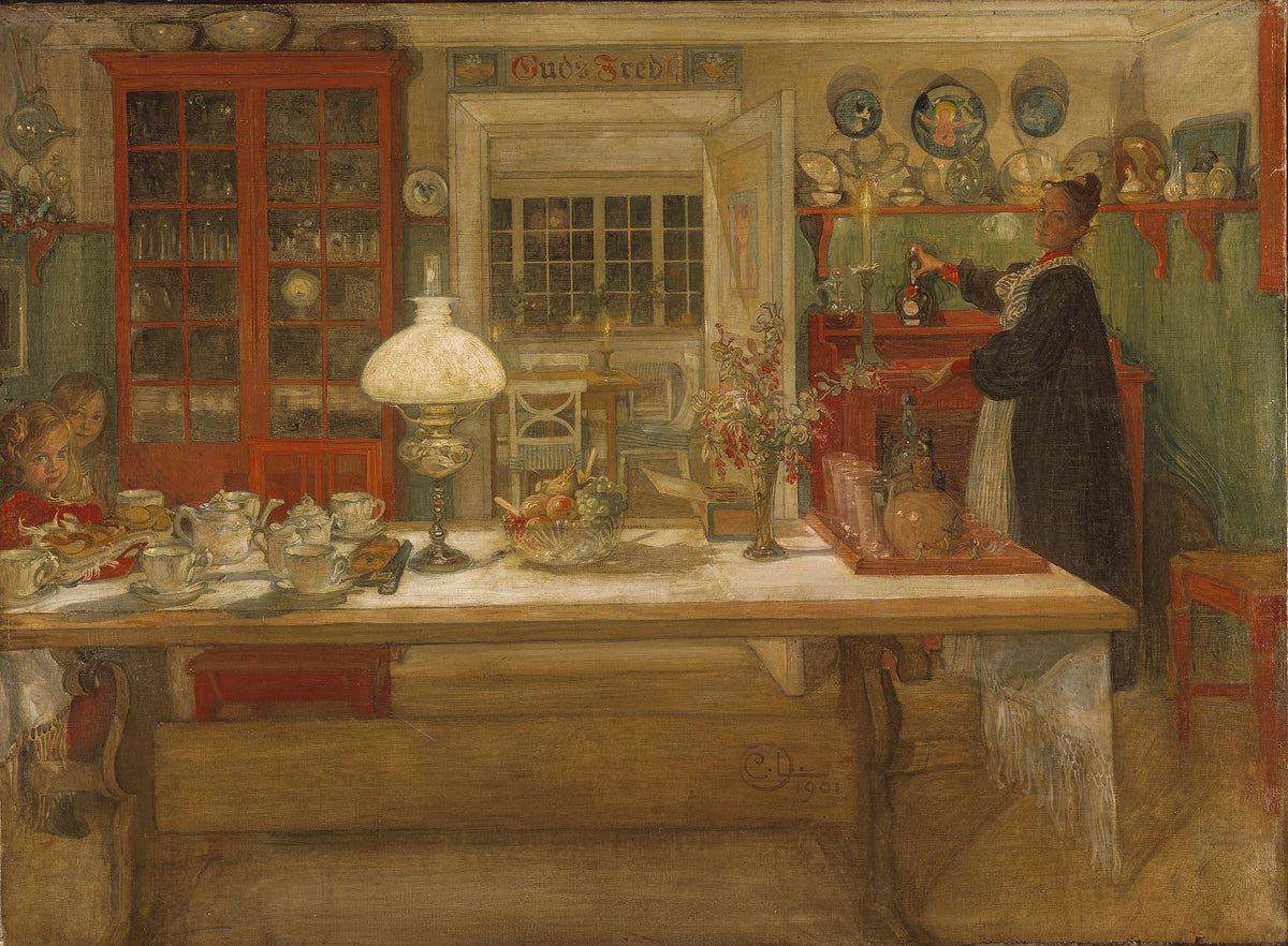 Carl Larsson - Getting Ready for a Game (1901)