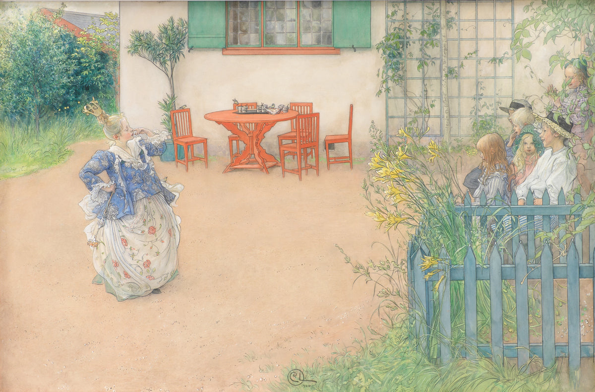 Carl Larsson - Lisbeth as the Evil Princess in the Fairy Tale 'Fågel Blå' by P.D.A. Atterbom (1900)