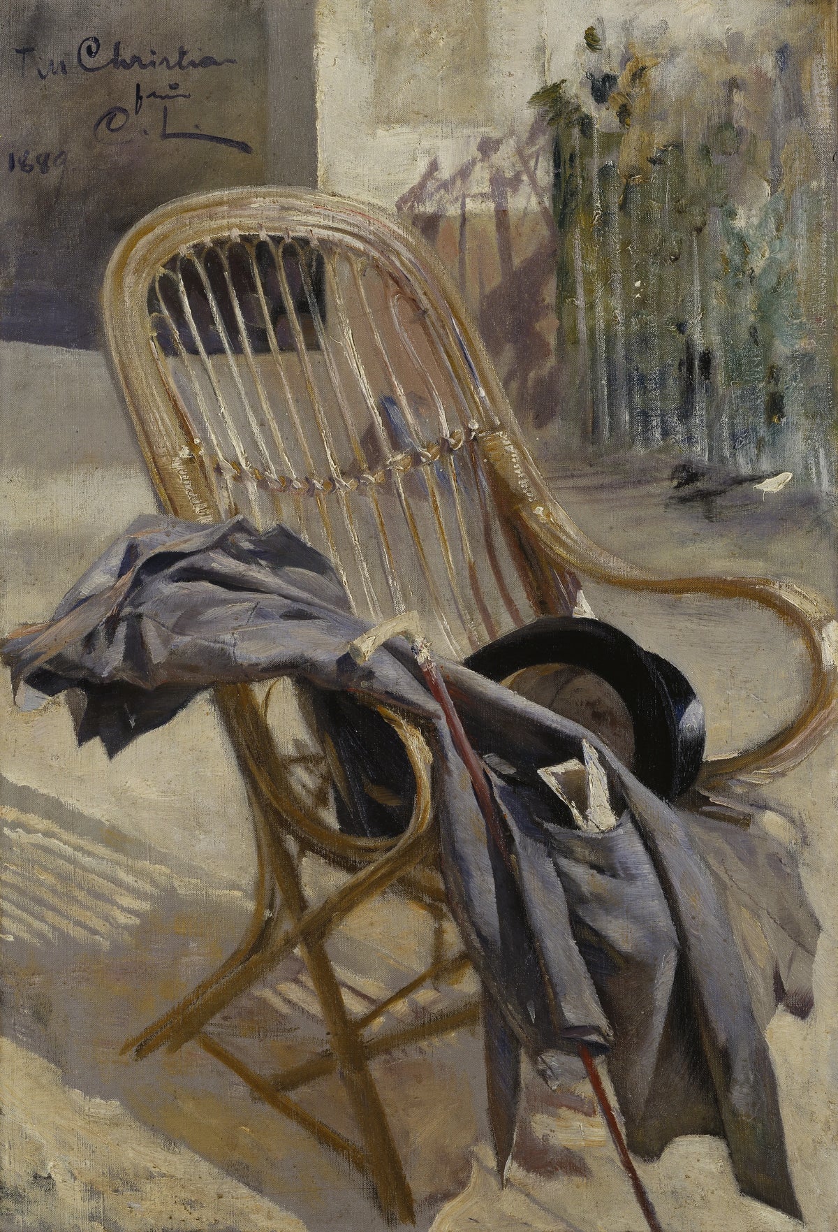 Carl Larsson - Wicker chair. Study for Modern Art (1888)