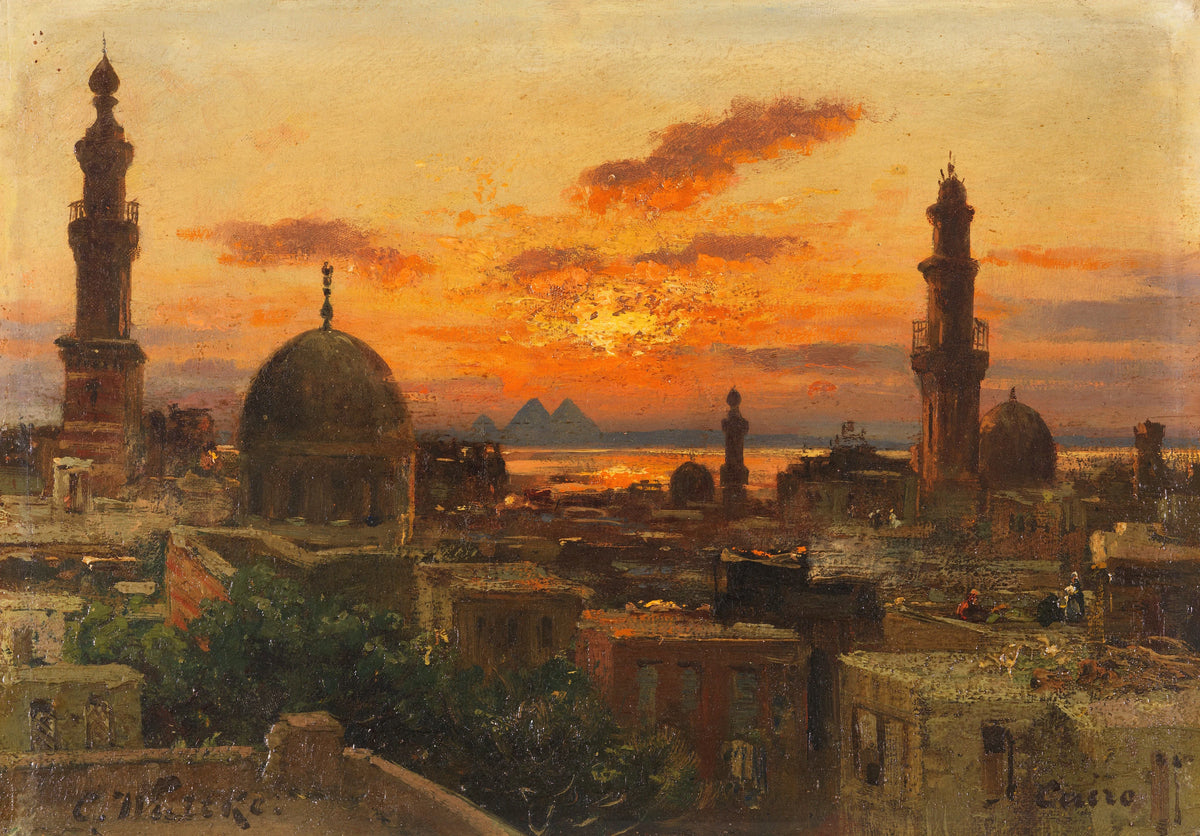 Carl Wuttke - Kairo im Abendlicht (1889)