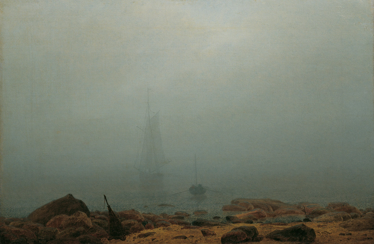 Caspar David Friedrich - Meeresstrand im Nebel (1807)