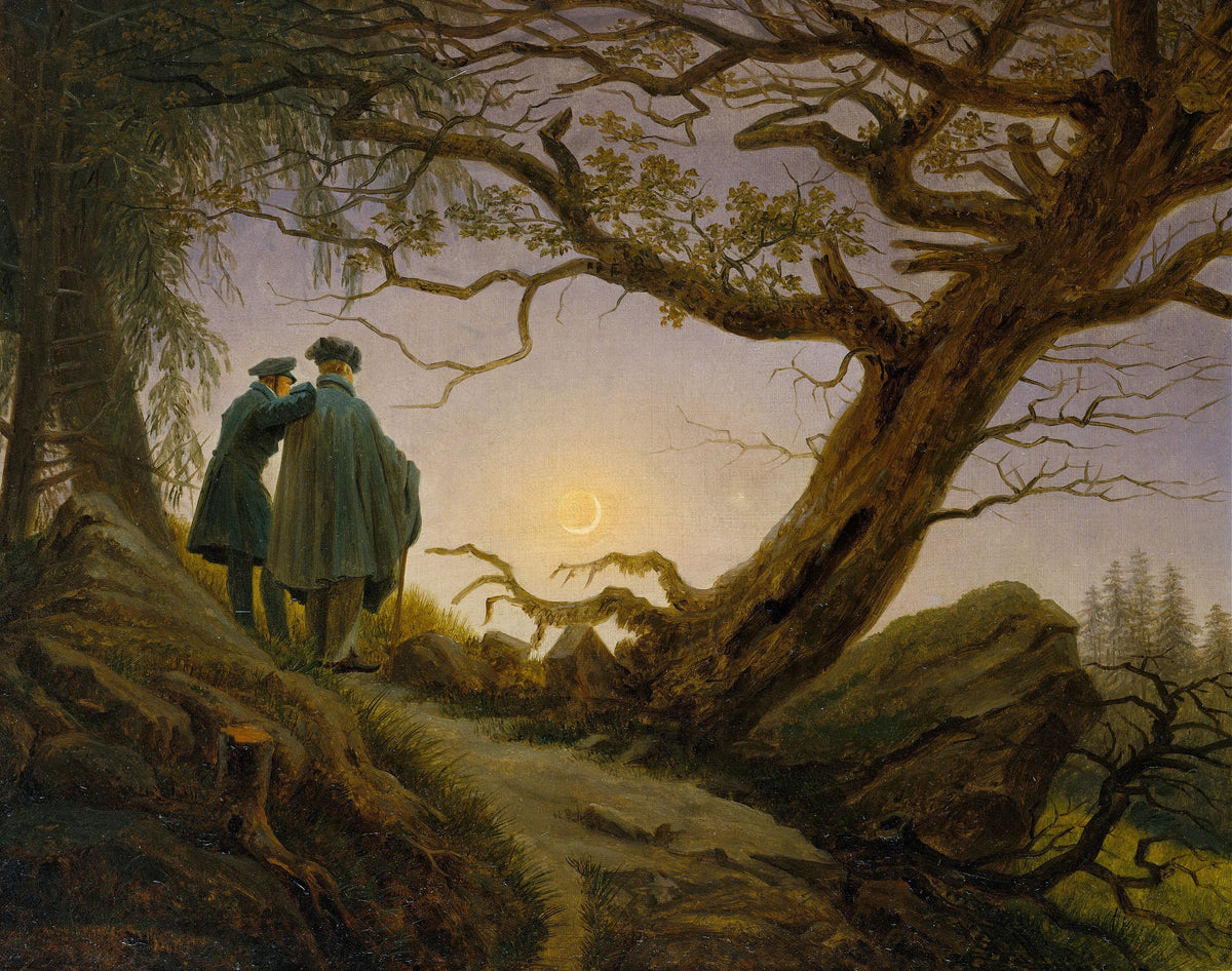 Caspar David Friedrich - Two Men Contemplating the Moon (circa 1825-30)
