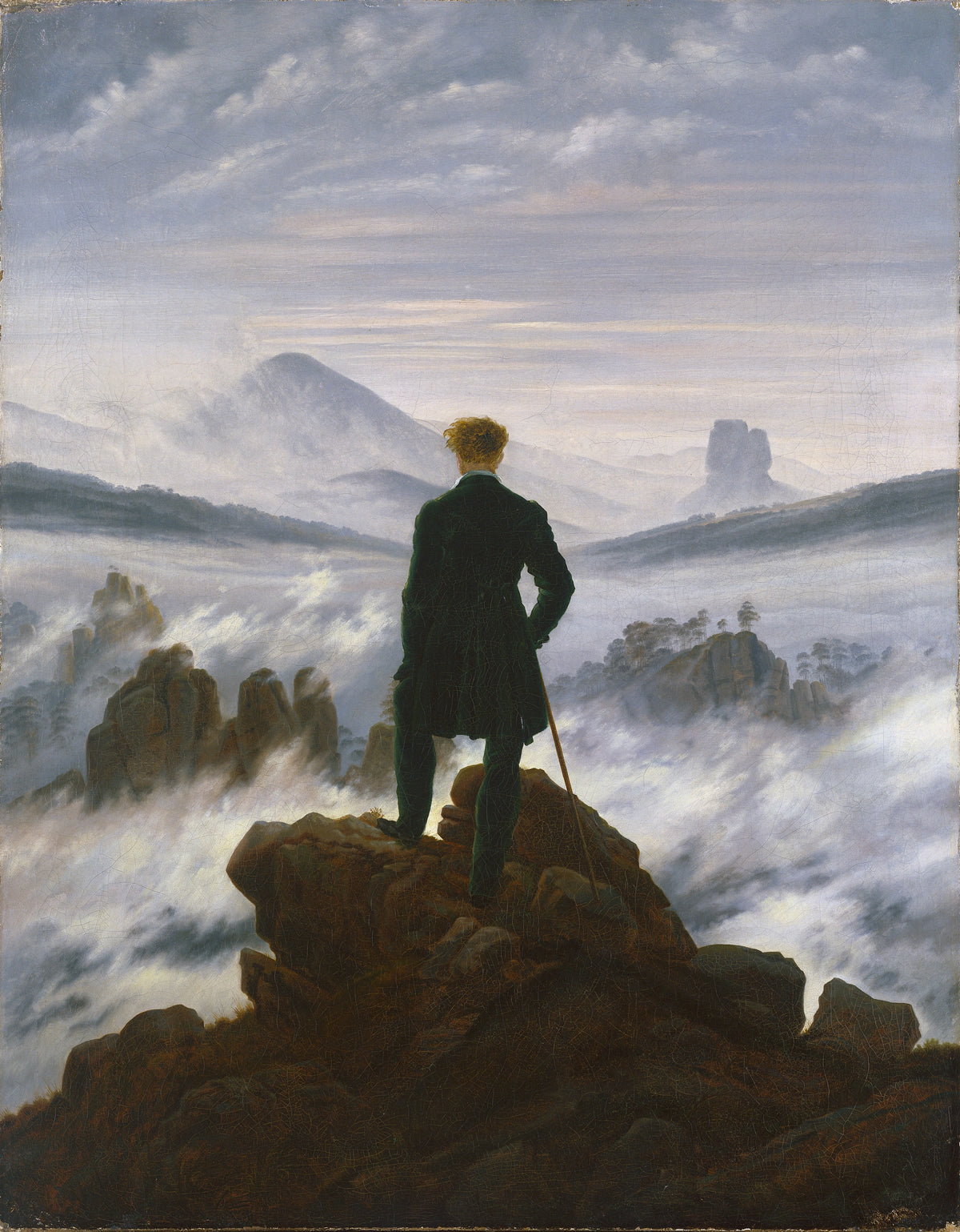 Caspar David Friedrich - Wanderer above the Sea of Fog
