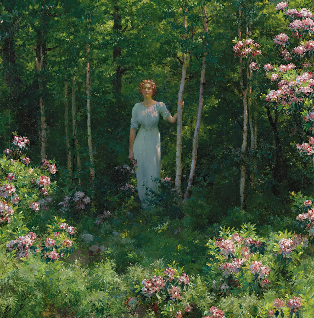 Charles Courtney Curran - The Edge Of The Woods (1912)