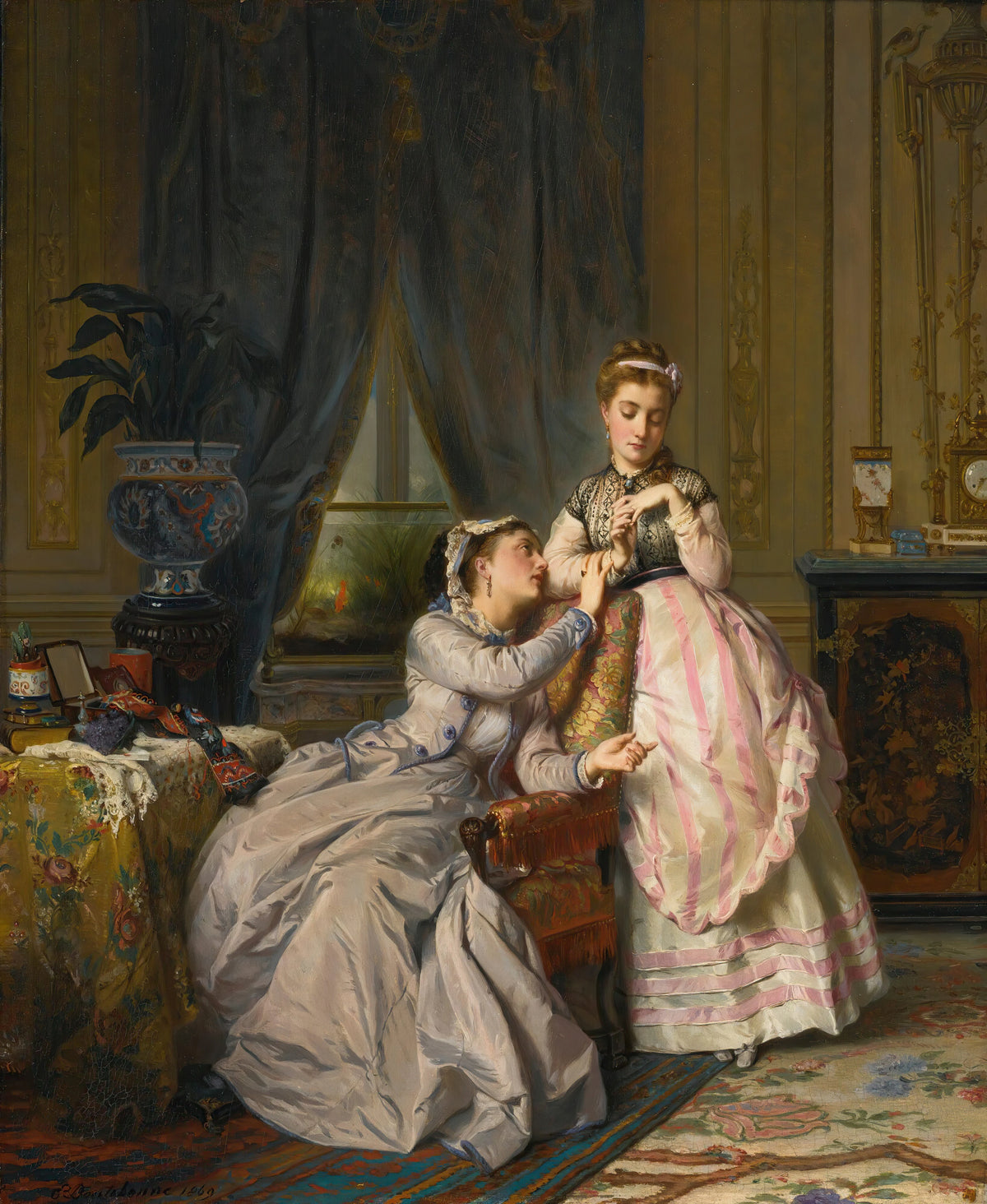 Charles Edouard Boutibonne - Sisters (1869)