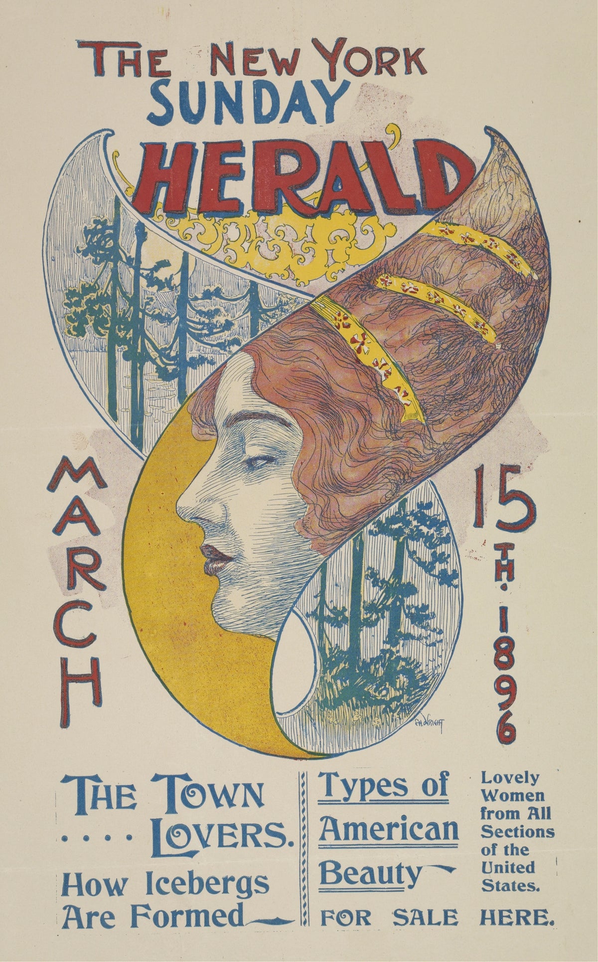 Charles Hubbard Woodbury - The New York Sunday herald. March 15th (1896)
