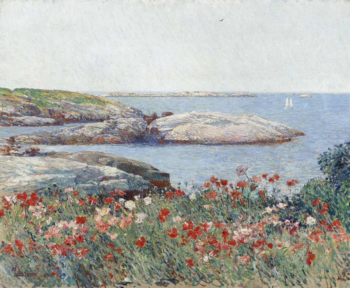 Childe Hassam - Poppies,Isles of Shoals (1891)