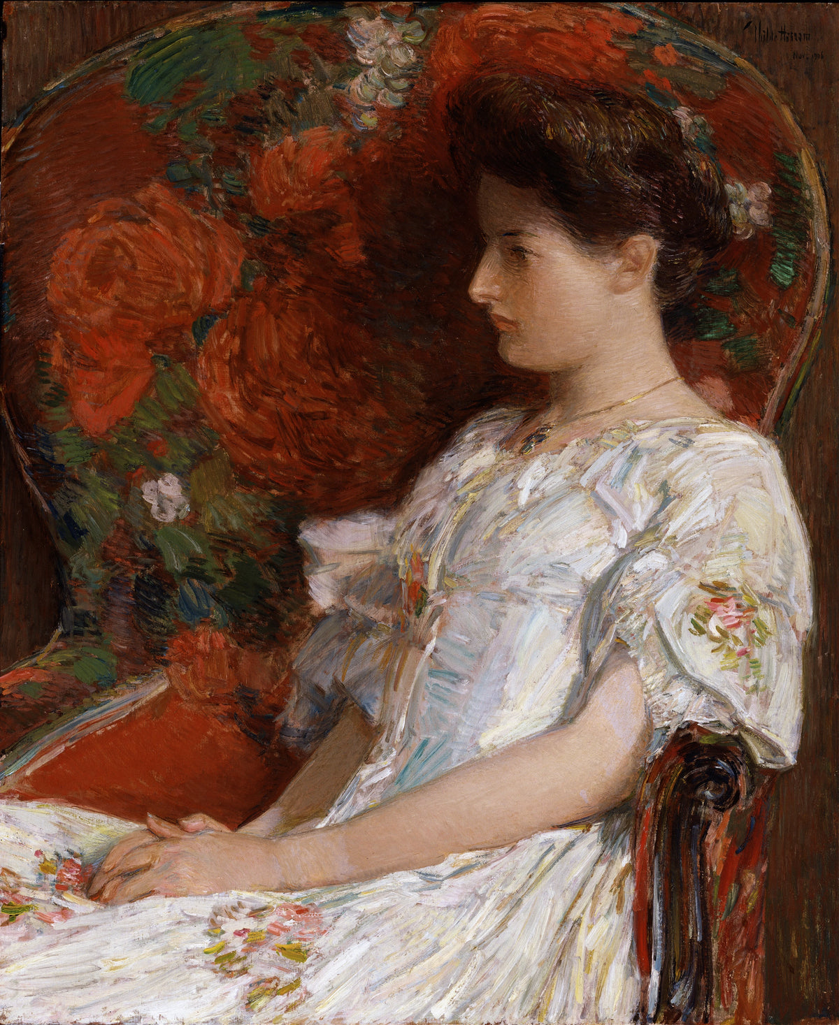 Childe Hassam - The Victorian Chair (1906)