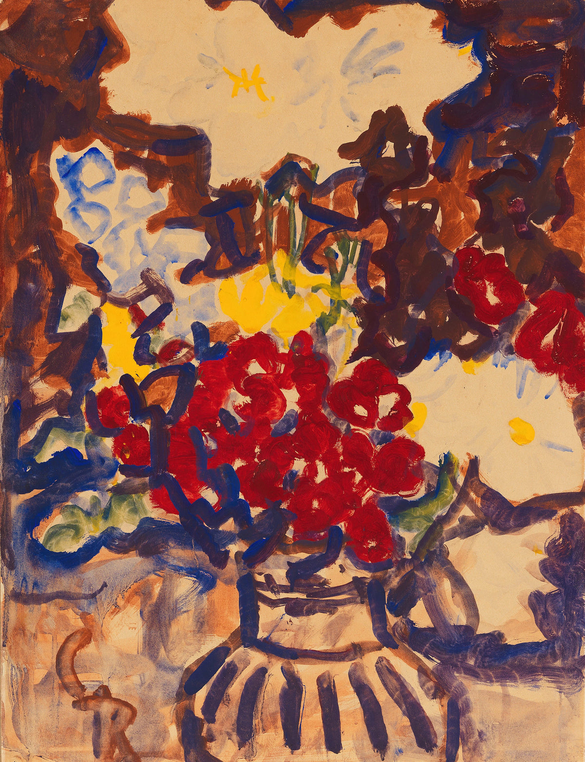 Christian Rohlfs - Bunter Sommerblumenstrauß (1915)
