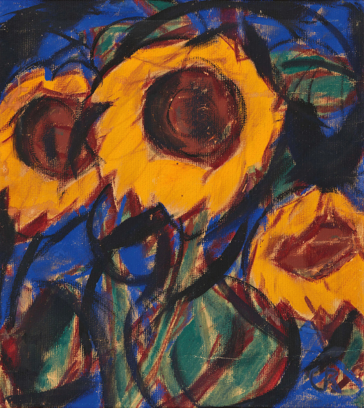 Christian Rohlfs - Sonnenblumen