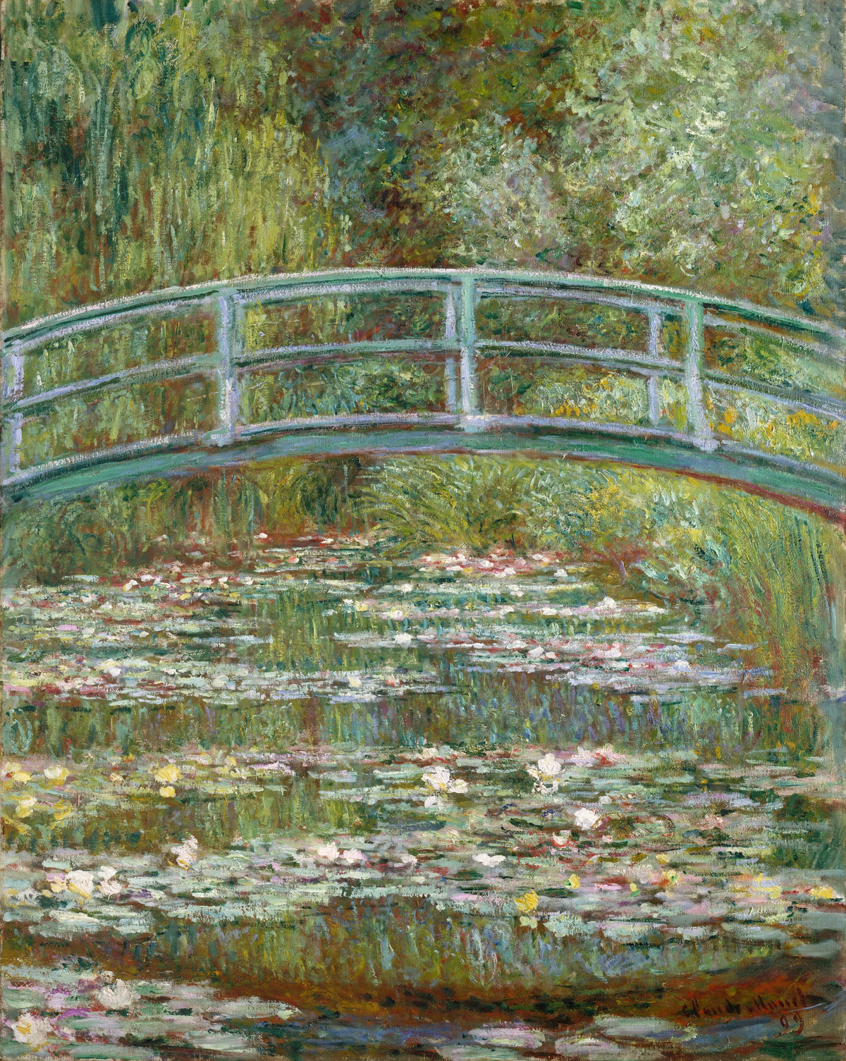 Claude Monet - Bridge over a Pond of Water Lilies (1899)