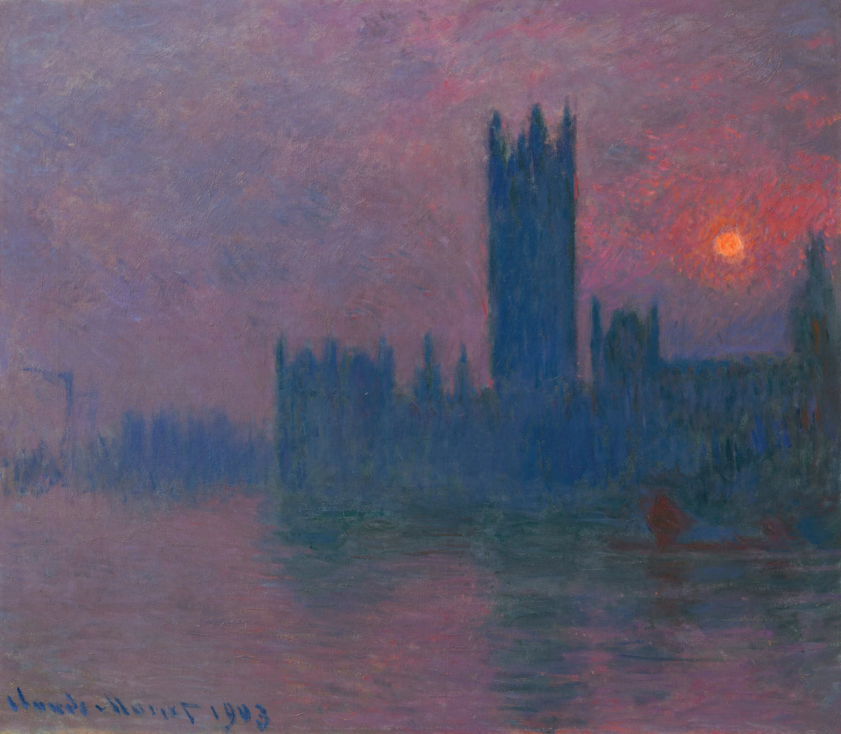 Claude Monet - Le Parlement, soleil couchant (1900-1903)