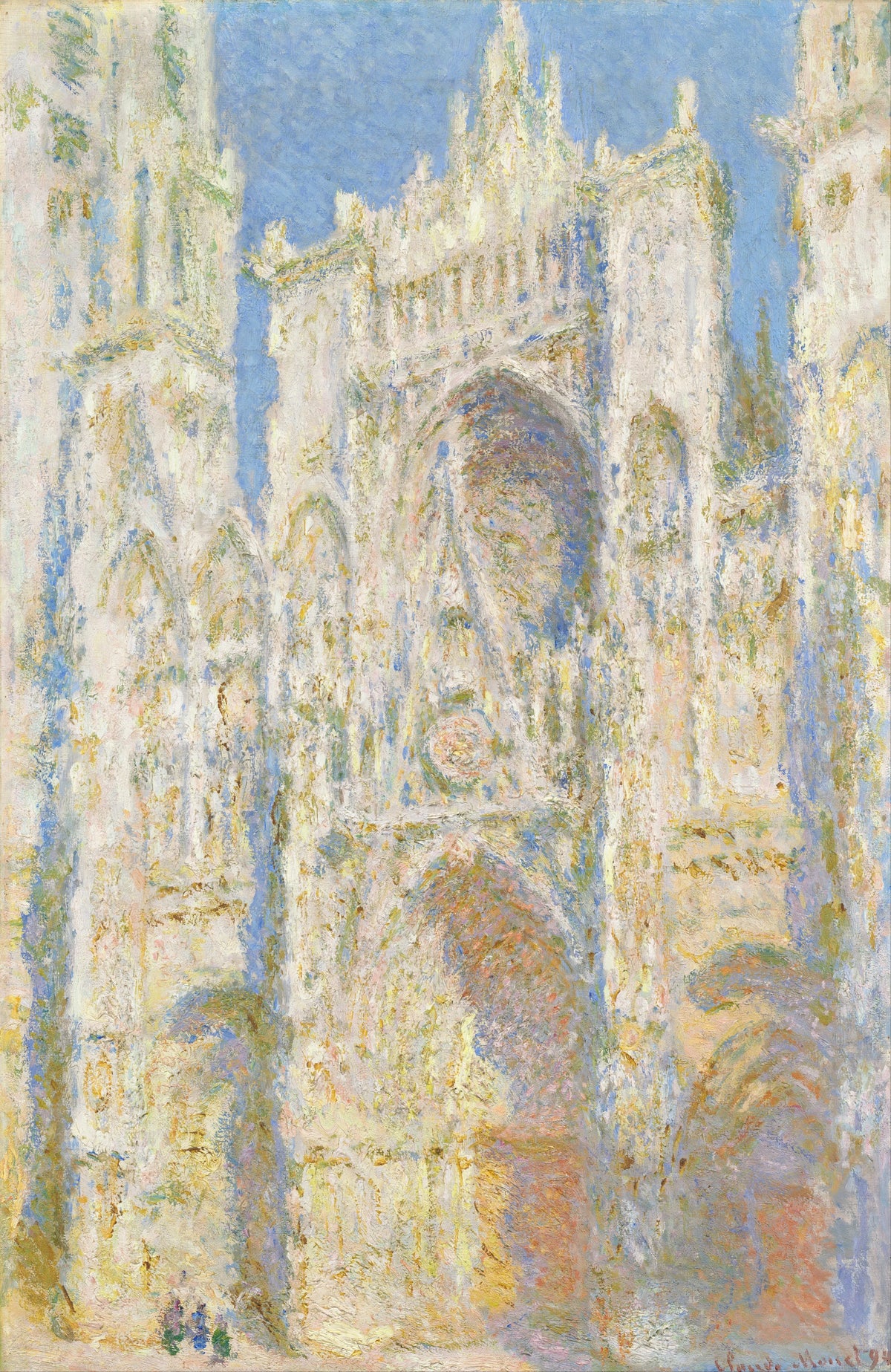 Claude Monet - Rouen Cathedral, West Façade, Sunlight (1894)