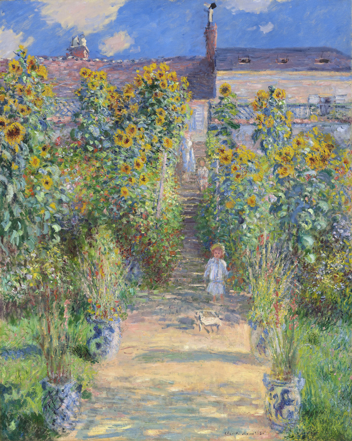 Claude Monet - The Artist's Garden at Vétheuil (1881)