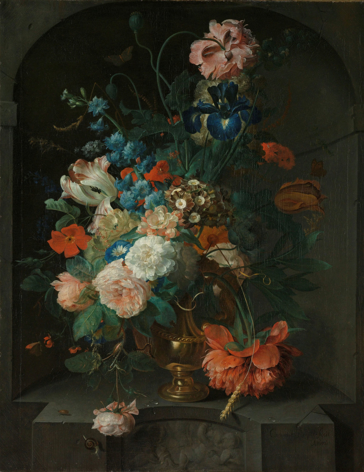 Coenraet Roepel - Still Life with Flowers (1721)