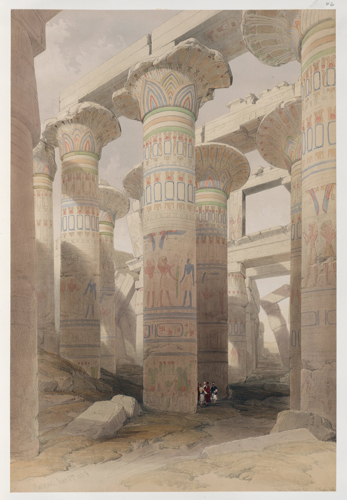 David Roberts - Karnac [Karnak]. Nov. 29th, 1838 (1846-1849)