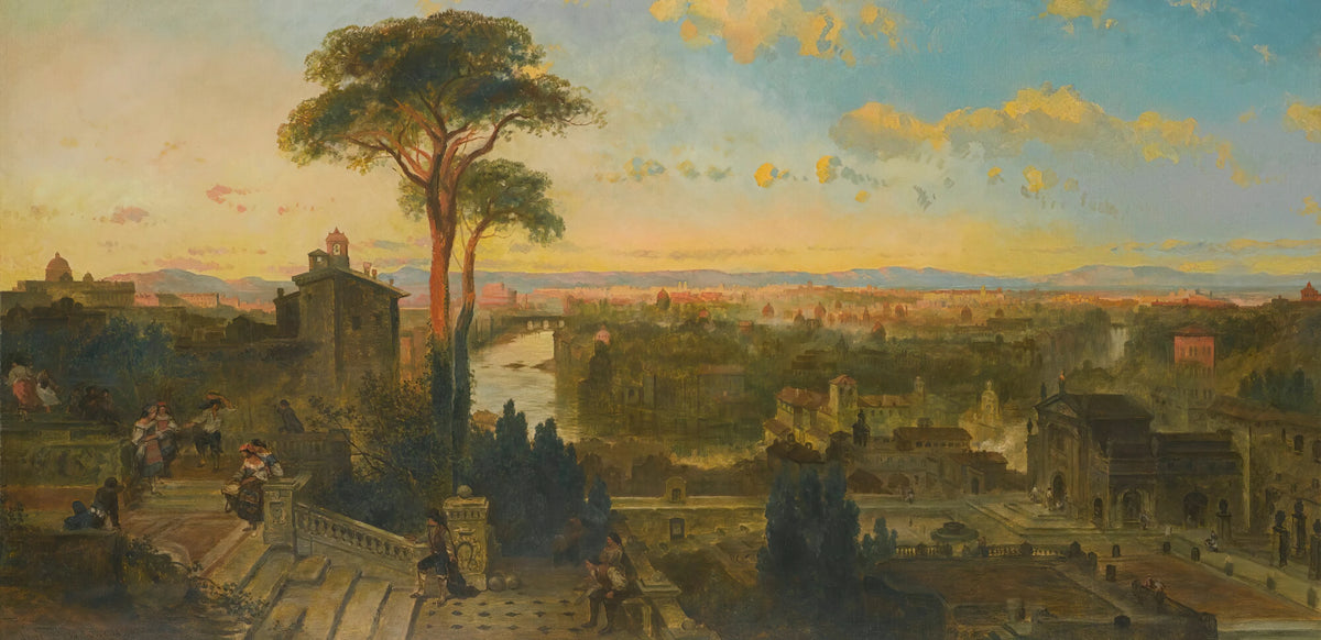David Roberts - View Of Rome From The Convent Of San Onofrio (1861)