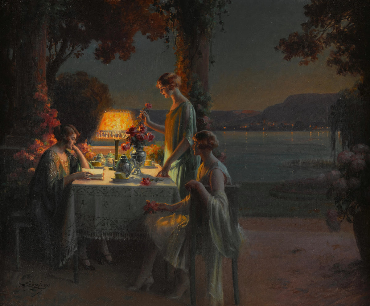 Delphin Enjolras - Jeunes femmes au bord du lac
