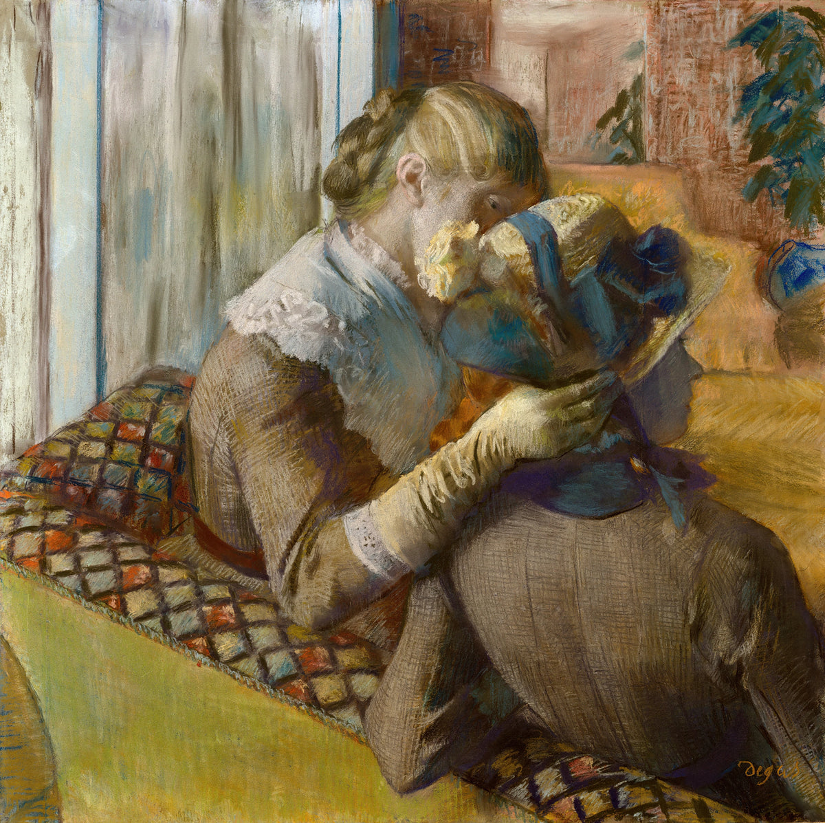Edgar Degas - At the Milliner's (1881)