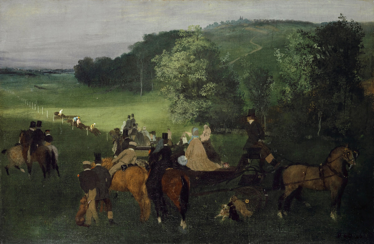 Edgar Degas - At the Racecourse (The Races) (1861-1862)