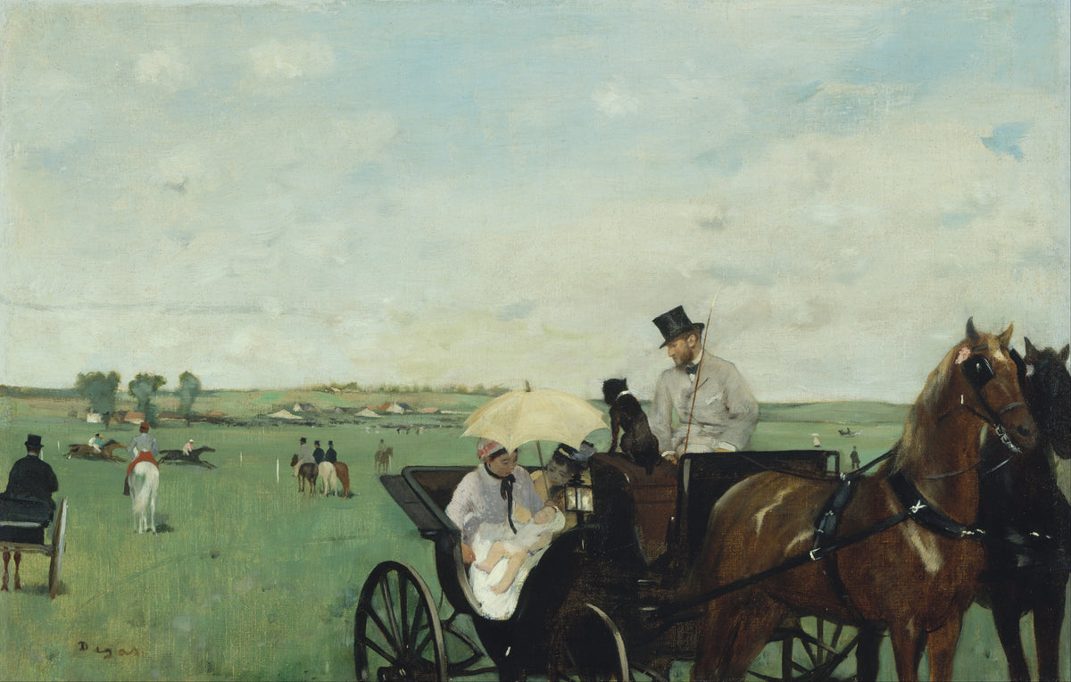 Edgar Degas - At The Races In The Countryside (1869)